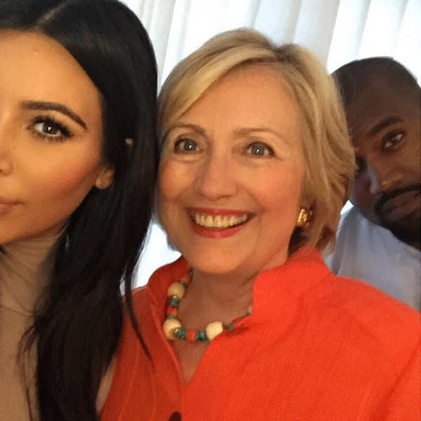 Kim Kardashian, Hillary Clinton, Kanye West Kim Kardashian, Hillary Clinton, Kanye West